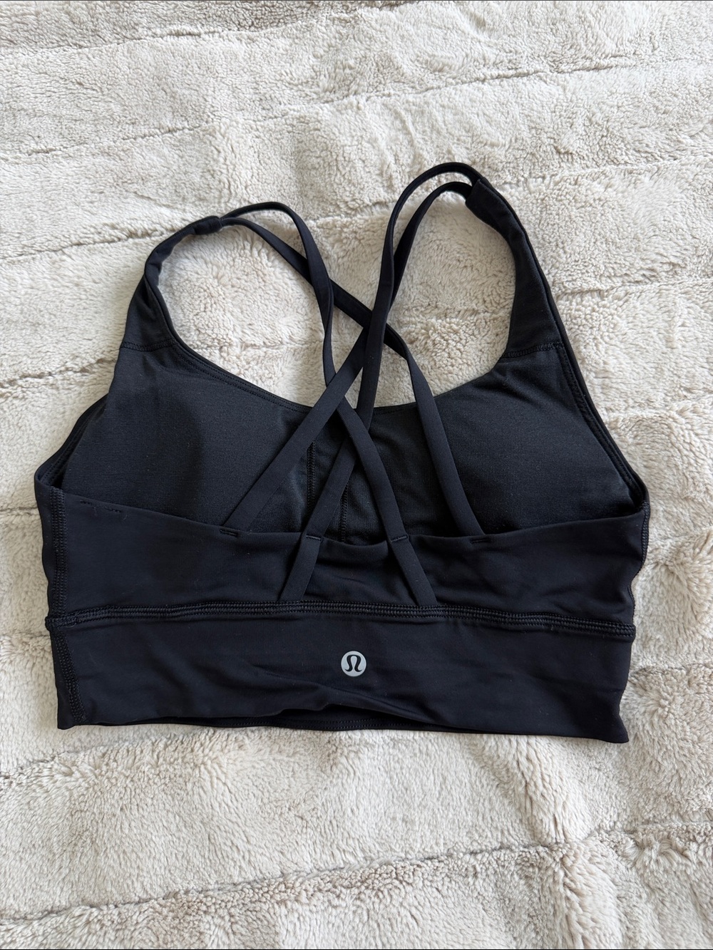 lululemon athletica Black Cross-Back Strappy Sports Bra
